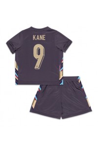 Engeland Harry Kane #9 Babytruitje Uit tenue Kind EK 2024 Korte Mouw (+ Korte broeken)